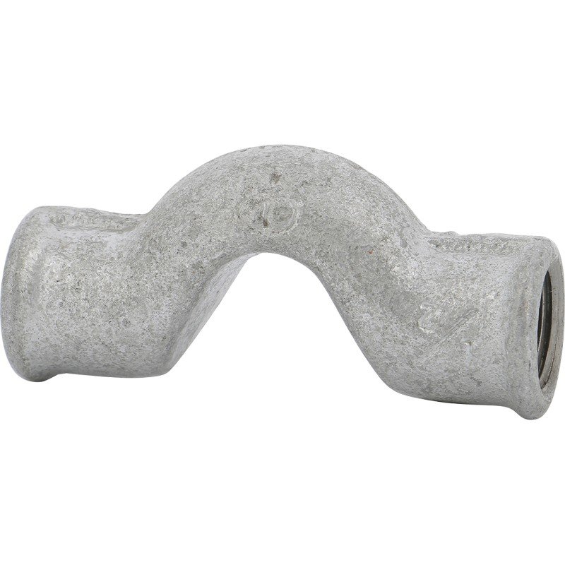 Raccord fonte malléable galvanisé Dos d'âne femelle mâle pour tube acier carbone