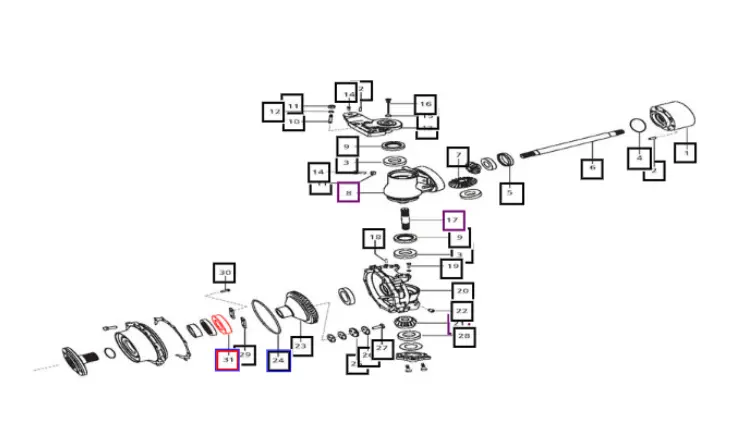 Mahindra Tractor Axle Hub Housing Bearing 6213