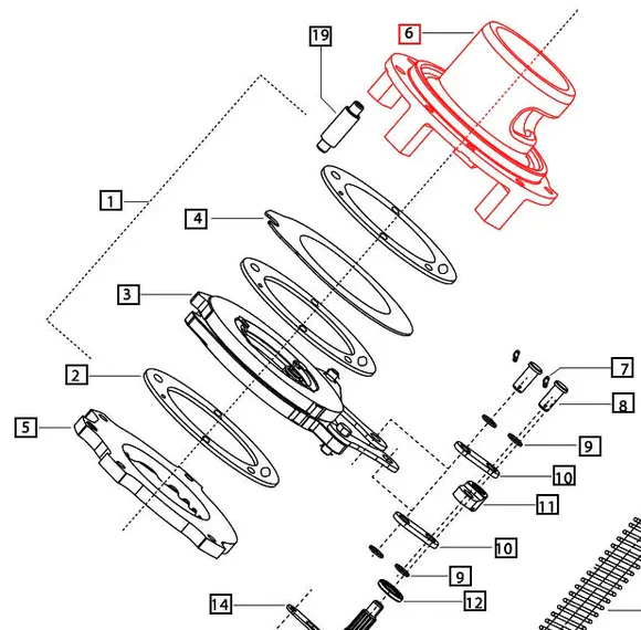 Mahindra Tractor Differential Bearing Cage Brake