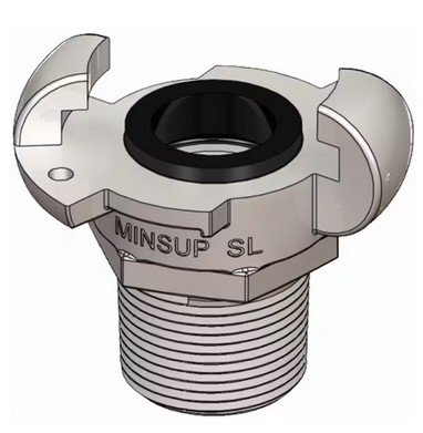 Minsup Surelock Claw Coupling - SG Iron - BSP Male - 25mm - 1" - 08/013/14/000