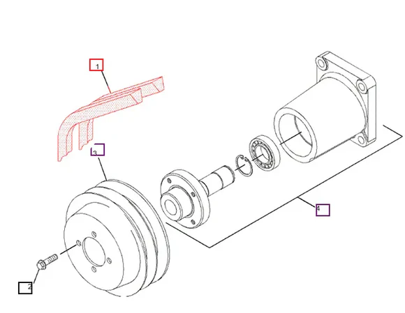 Mahindra Tractor Fan Pulley V-Belt Set