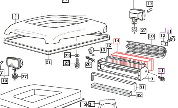 Mahindra Tractor Cabin Air Filter