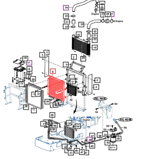 Mahindra Tractor AC Air Conditioning Condenser