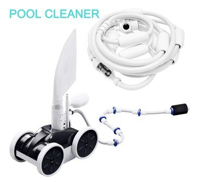 Nettoyant de piscine 4 roues Pro: stabilité ultime pour un nettoyage efficace