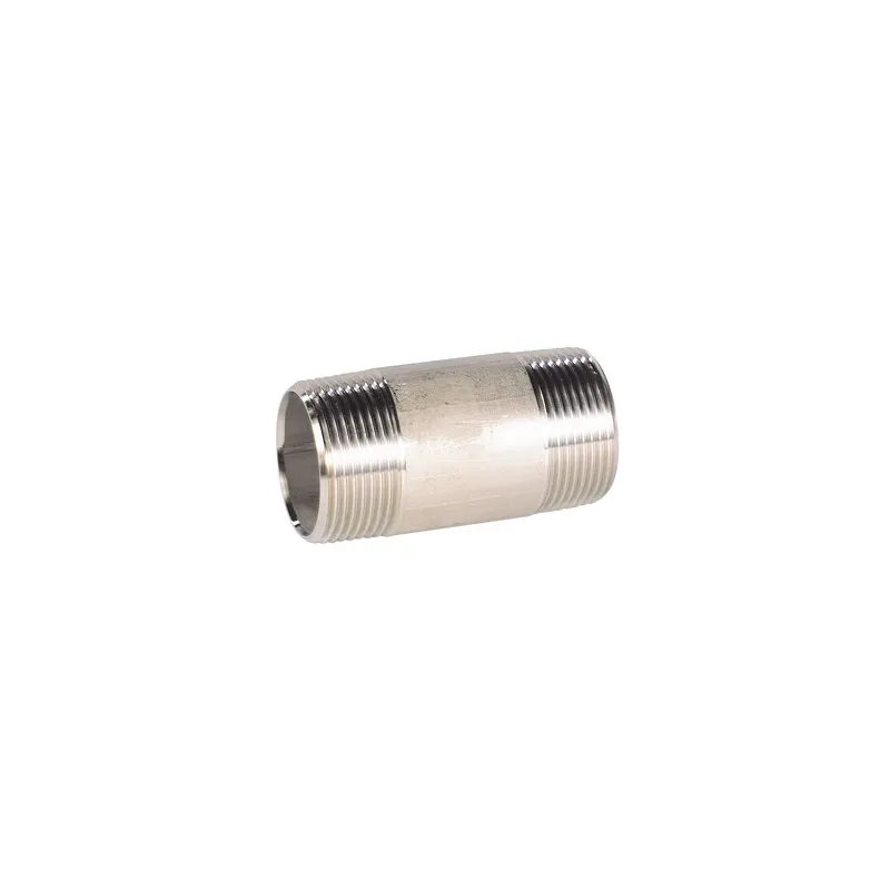 Raccord acier inox 316 mamelon tube standard