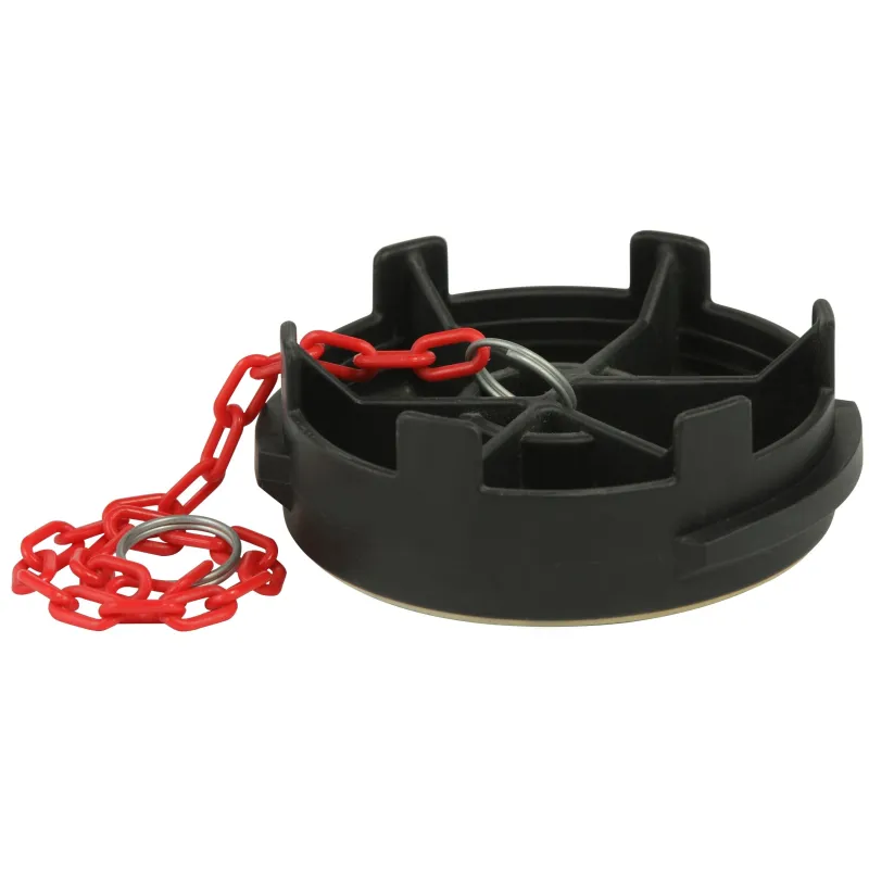 Raccord symétrique polypropylène bouchon à verrou avec chaînette BSP