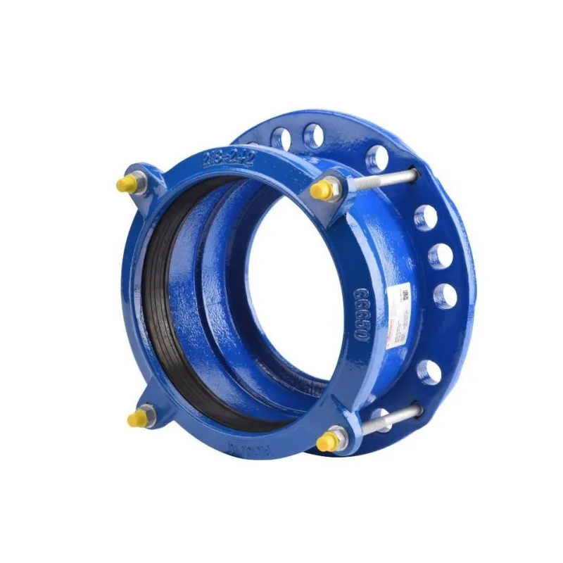 Adaptateur de bride large plages avec talon d'appui pour tubes rigides