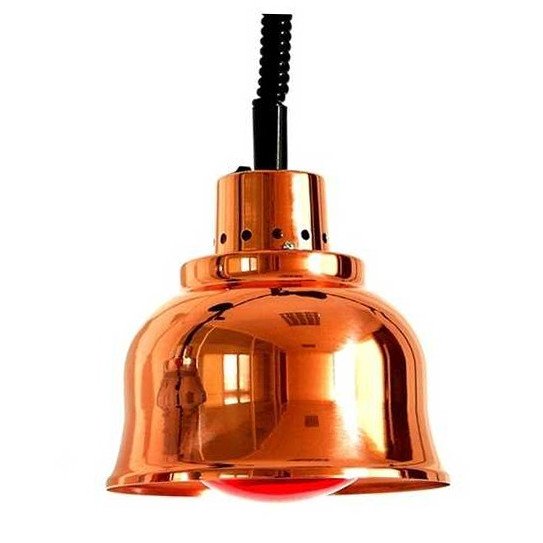 Lampe chauffante infra-rouge cuivrée rouge Sofraca