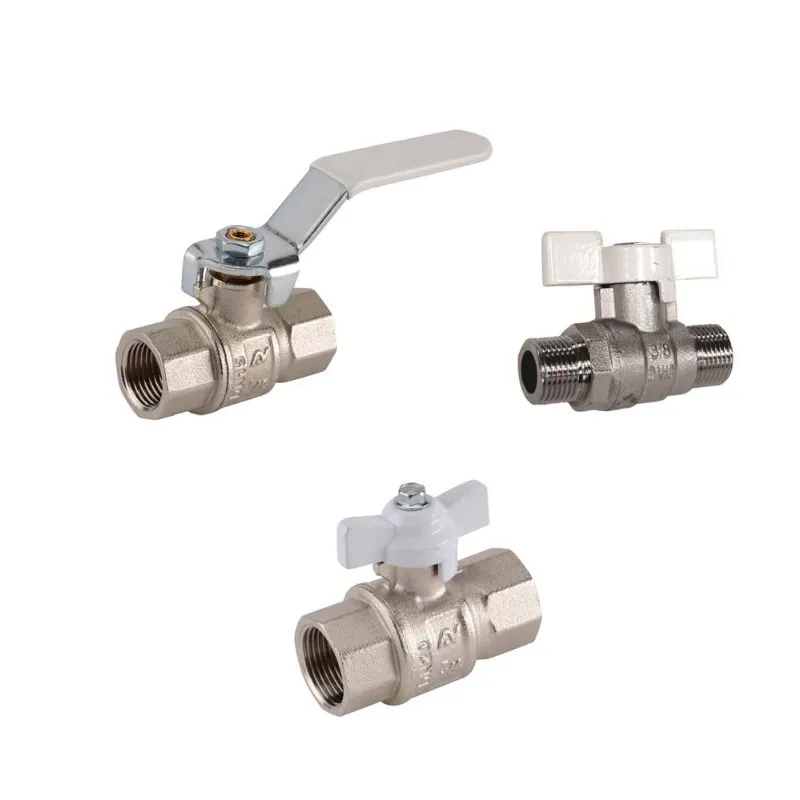 Vanne à sphère laiton titré CW617N dégraissée mâle - mâle