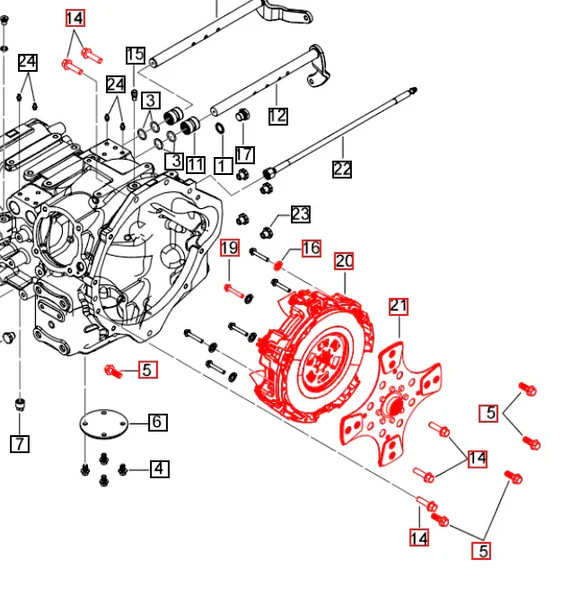 Mahindra Tractor 5100 Series (5145 and 5155) Clutch Kit / Package