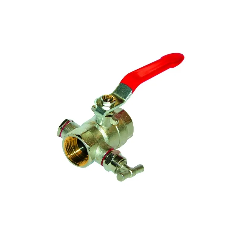 Vanne à sphère laiton titré CW617N femelle - femelle à purge série bâtiment+ certifié ACS
