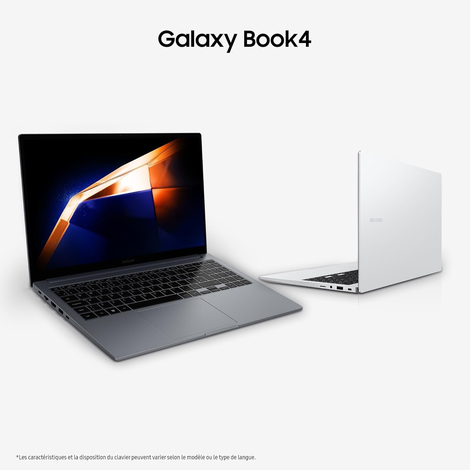 Samsung Galaxy Book4 Ordinateur portable 15.6'', Intel Core 7, 16Go RAM 512Go SSD Intel Graphics, Gris, clavier AZERTY FR