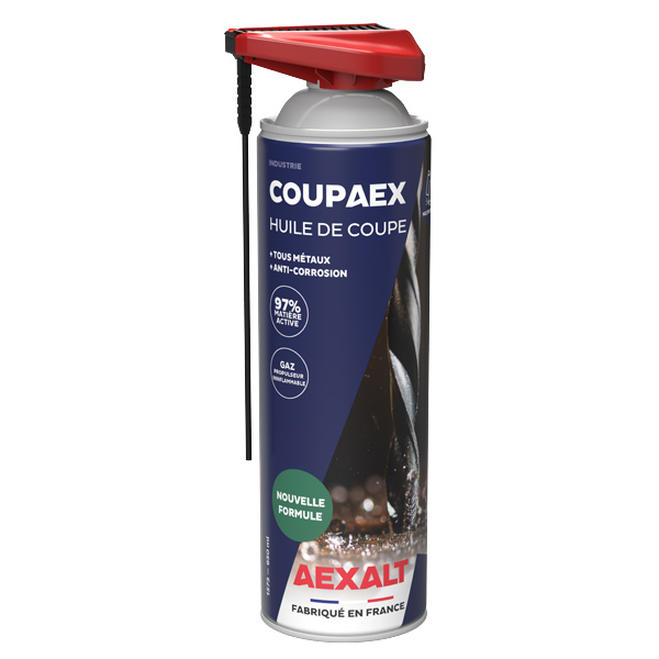 Huile de coupe tous métaux et anticorrosion - Coupaex Aexalt - aérosol de 650 ml