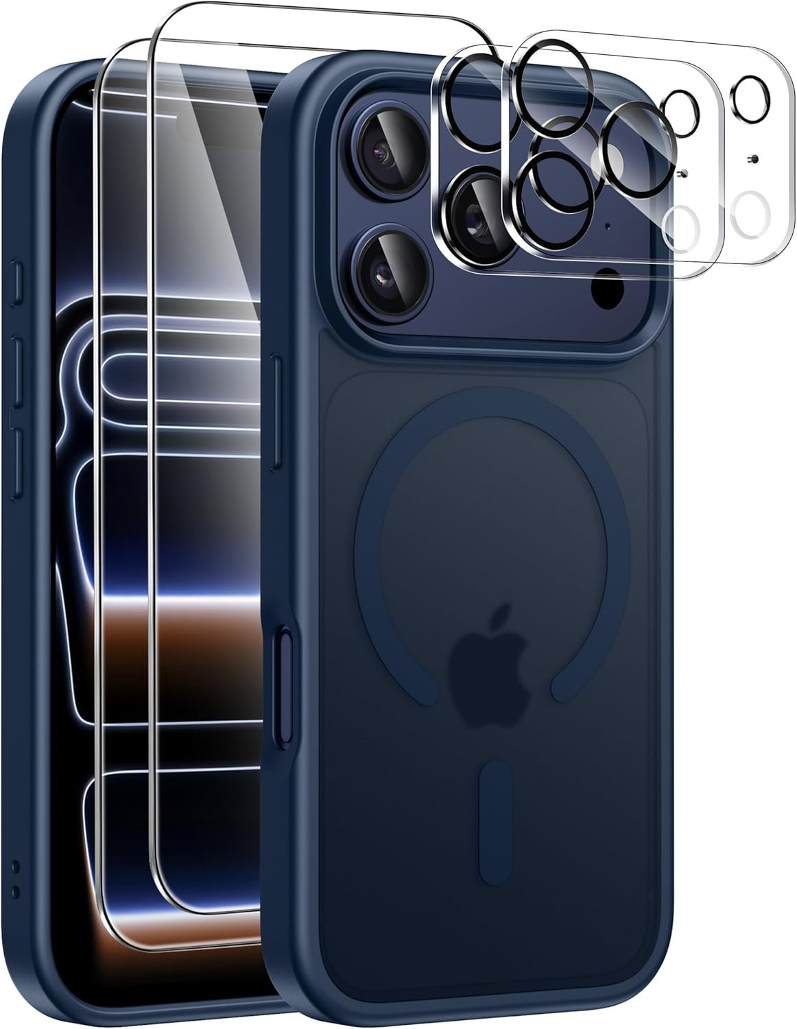 ivencase Magnétique Coque pour iPhone 17 Pro Max avec 2 Verres Trempés et 2 Caméra Protecteur