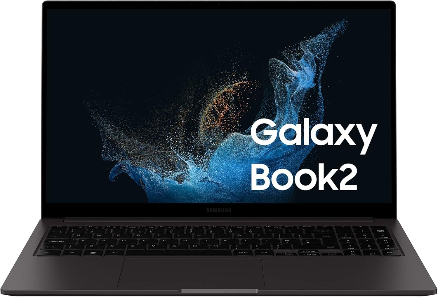 Samsung Galaxy Book2 Ordinateur portable 15" Intel Core i5 8Go de RAM 256 Go SSD, Anthracite, AZERTY FR