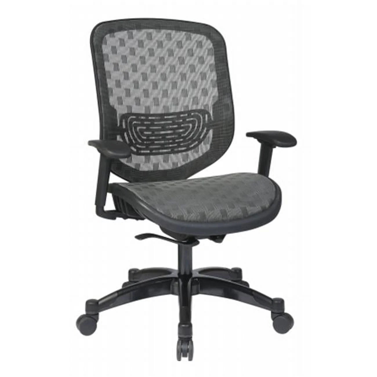 Avenue 6 Office Star 829-R22C728P Charcoal DuraFlex with Flow Through Technology Back and Seat Chair