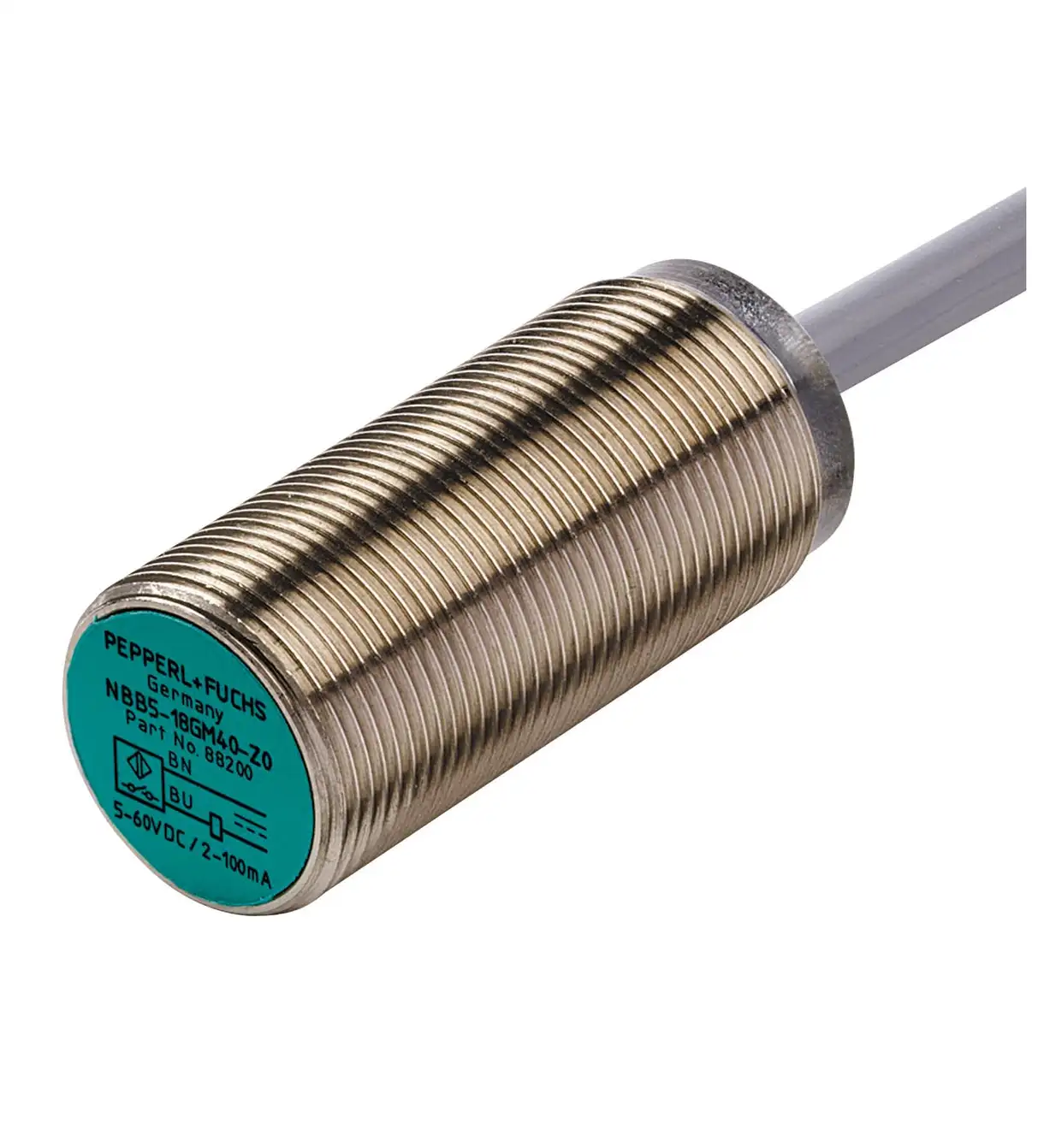 PEPPERL+FUCHS  NBB5-18GM40-Z0 PLC INDUCTIVE SENSOR 5MM FLUSH, 2-WIRE DC 5-60V