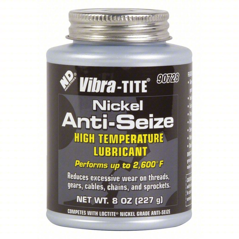 VIBRA-TITE General Purpose Anti-Seize: Can, 8 oz, Nickel Base, -65°F to 2,600°F