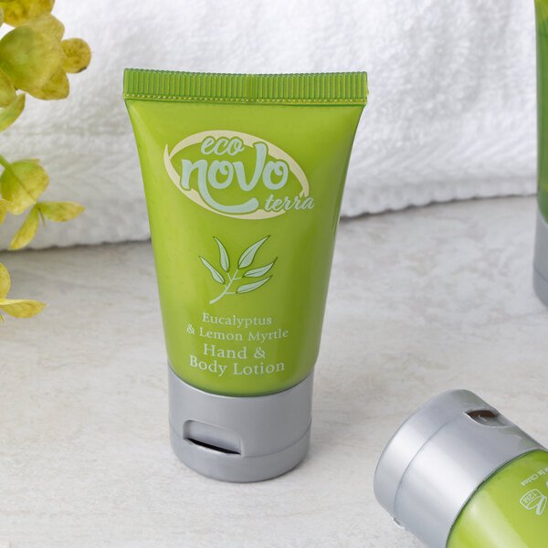 Lotion Mains et Corps Novo Terra 1 oz avec Bouchon Flip-Top pour Hôtels et Motels – 300/Carton