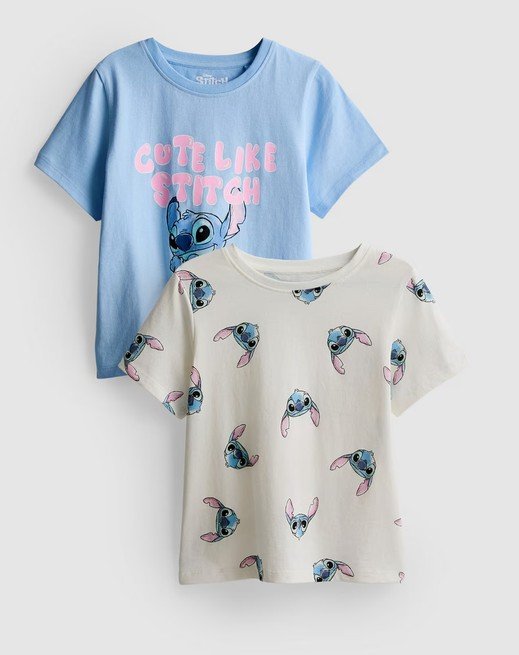 1–9 ans Lot de 2 T-shirts Disney Lilo & Stitch