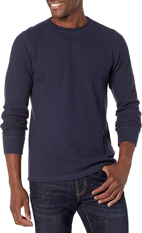 Haut en Tissu Nid d’Abeille à Manches Longues Coupe Régulière Homme