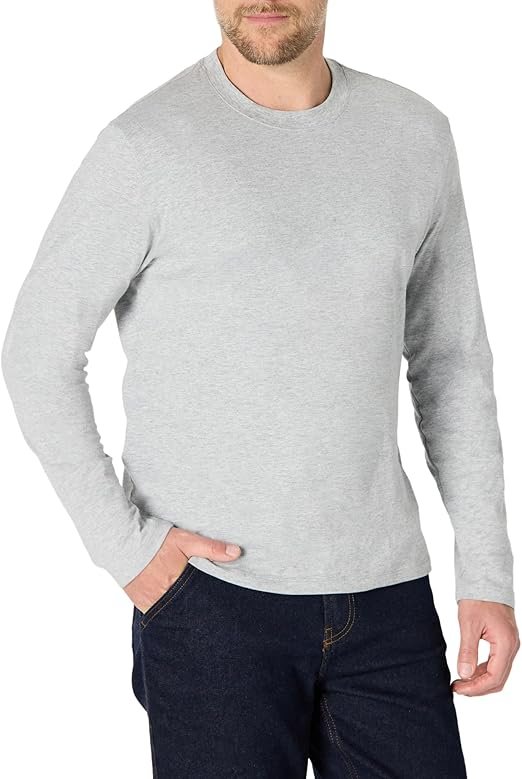 Homme T-Shirt à Manches Longues Coupe décontractée