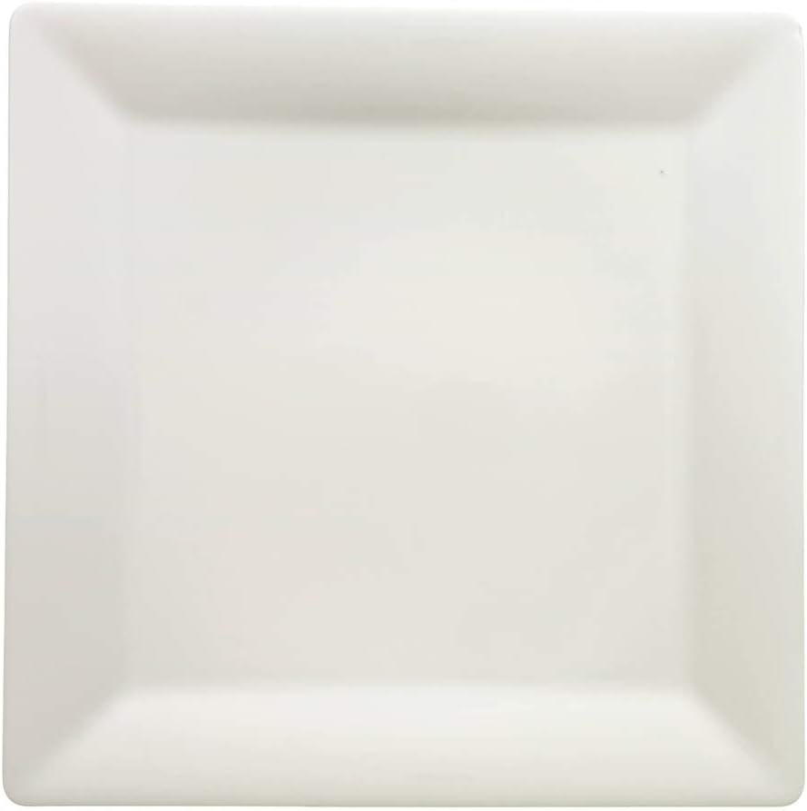 Assiette de présentation, 32x32 cm, Porcelaine Premium, Blanc