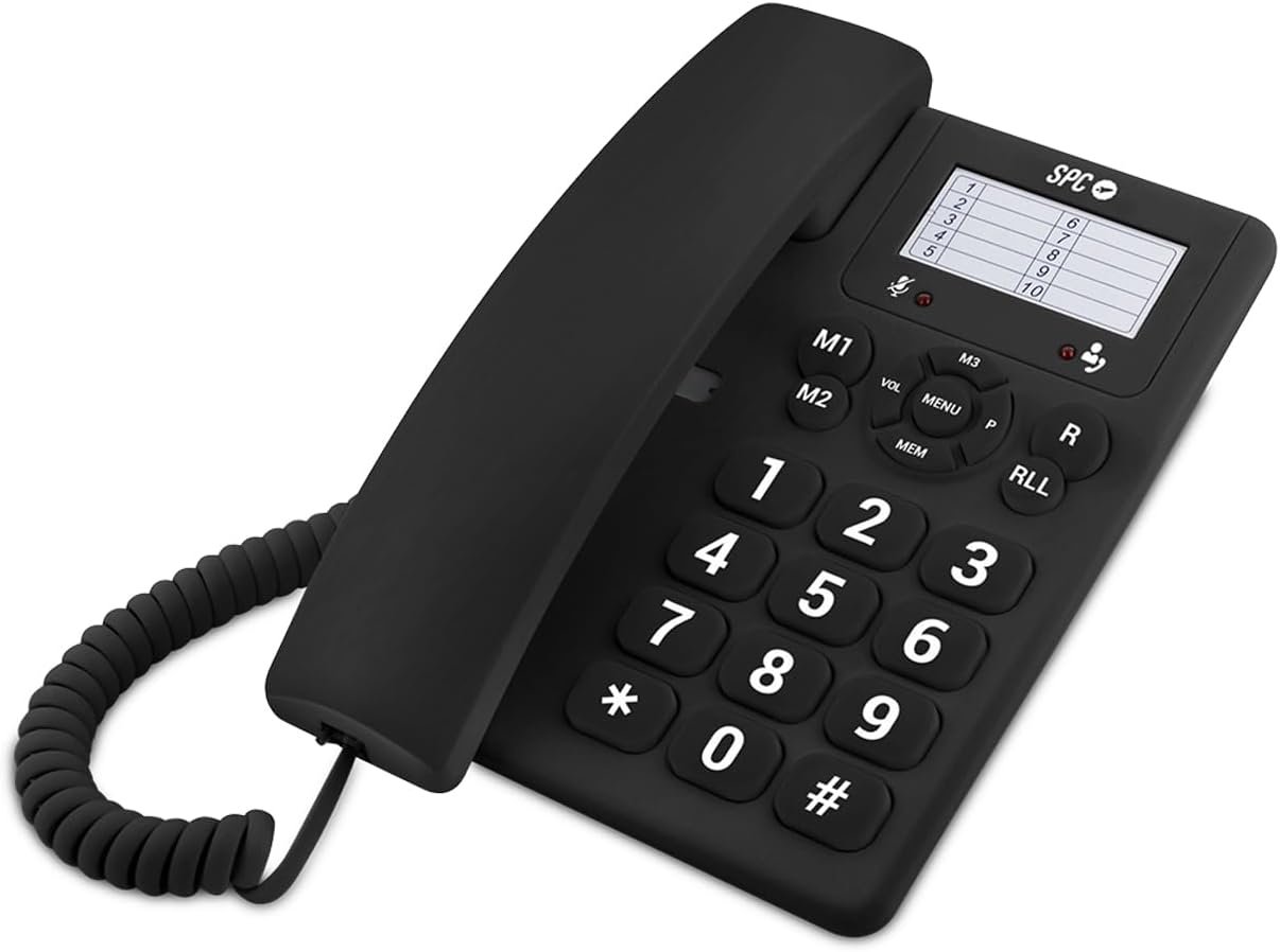 SPC Original - Téléphone Fixe Bureau/Mural, Grandes Touches