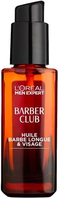 L'Oréal Men Expert BarberClub- Huile Barbe Longue et Visage Homme - Nourrissant