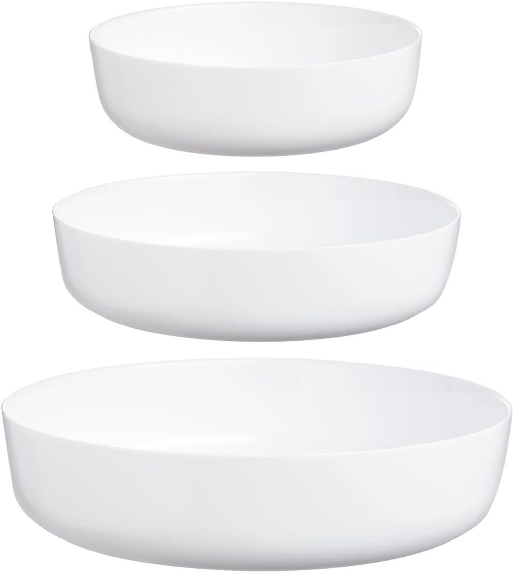 Set de 3 Plats à Servir Smart Cuisine Diwali - Plats en Verre Innovant - Léger et Extra-Résistant - Nettoyage Facile - Passe au Four jusqu'à 250°C
