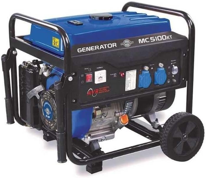 Groupe électrogène Essence SP, 4300 W max, kit roues, régulation AVR, Autonomie de 9h