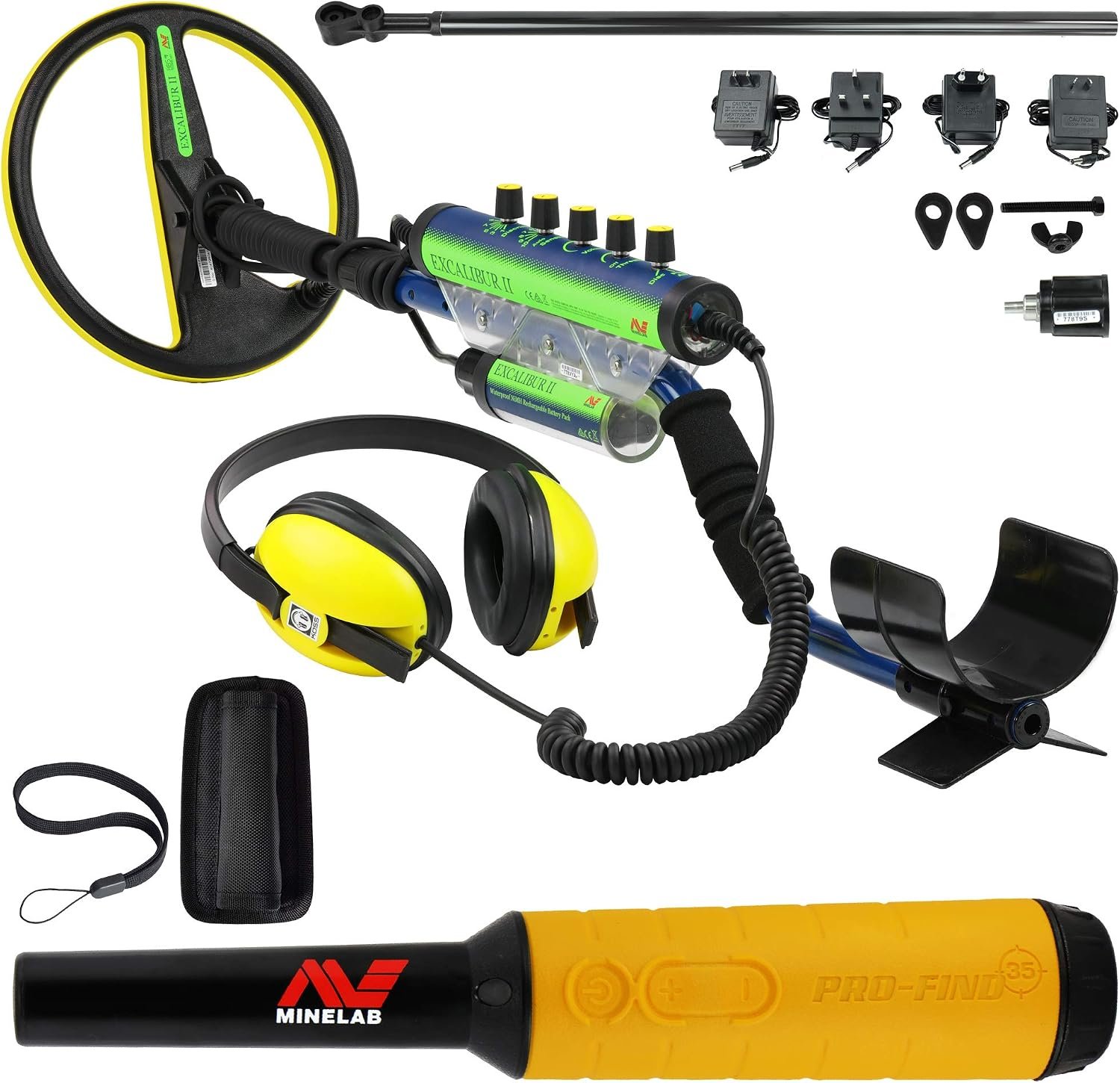 Minelab Excalibur II 1000 Détecteur étanche avec Pro Find 35