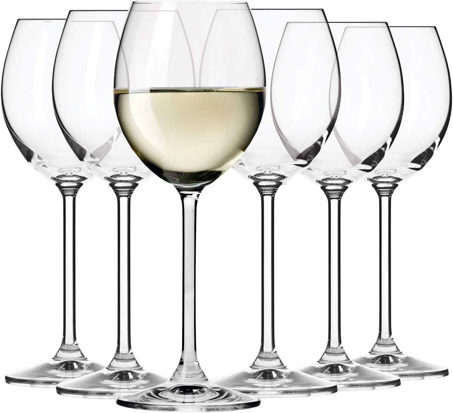 Petite Verre à Vin Blanc | Lot de 6 | 250 ML | Collection Venezia | Parfait la Maison, Les Restaurants, Les Fêtes | Lavable au Lave-vaisselle