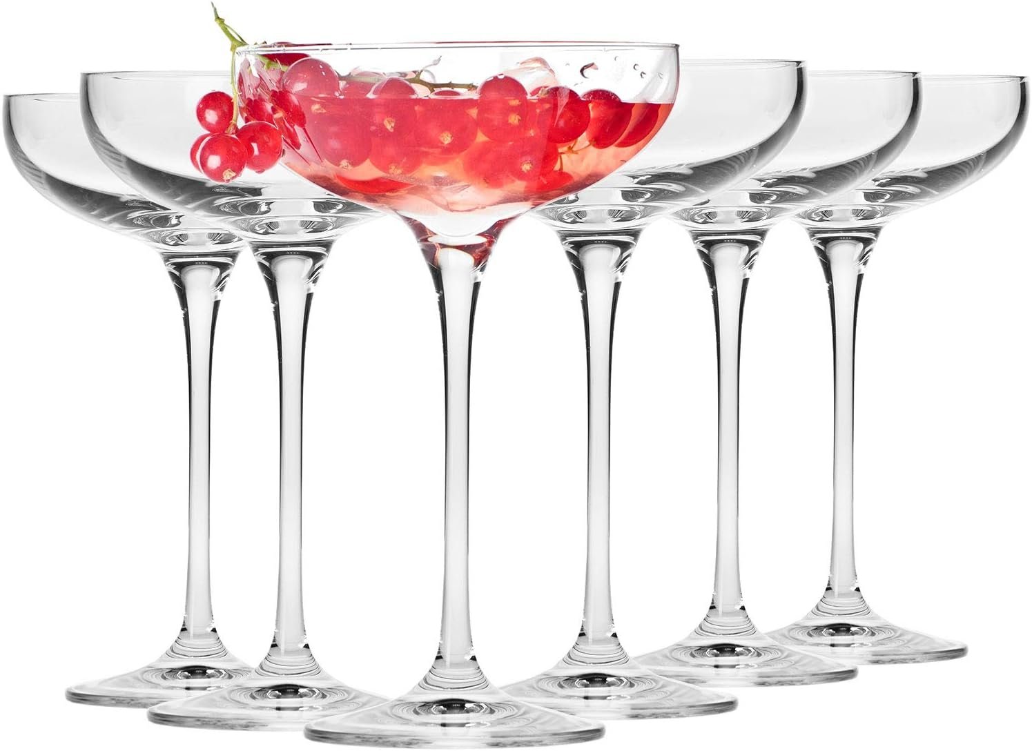 Lot de 6 | 240 ml | Collection Harmony | Idéal pour la maison, les restaurants et les fêtes | Verre à Prosecco | Compatible lave-vaisselle