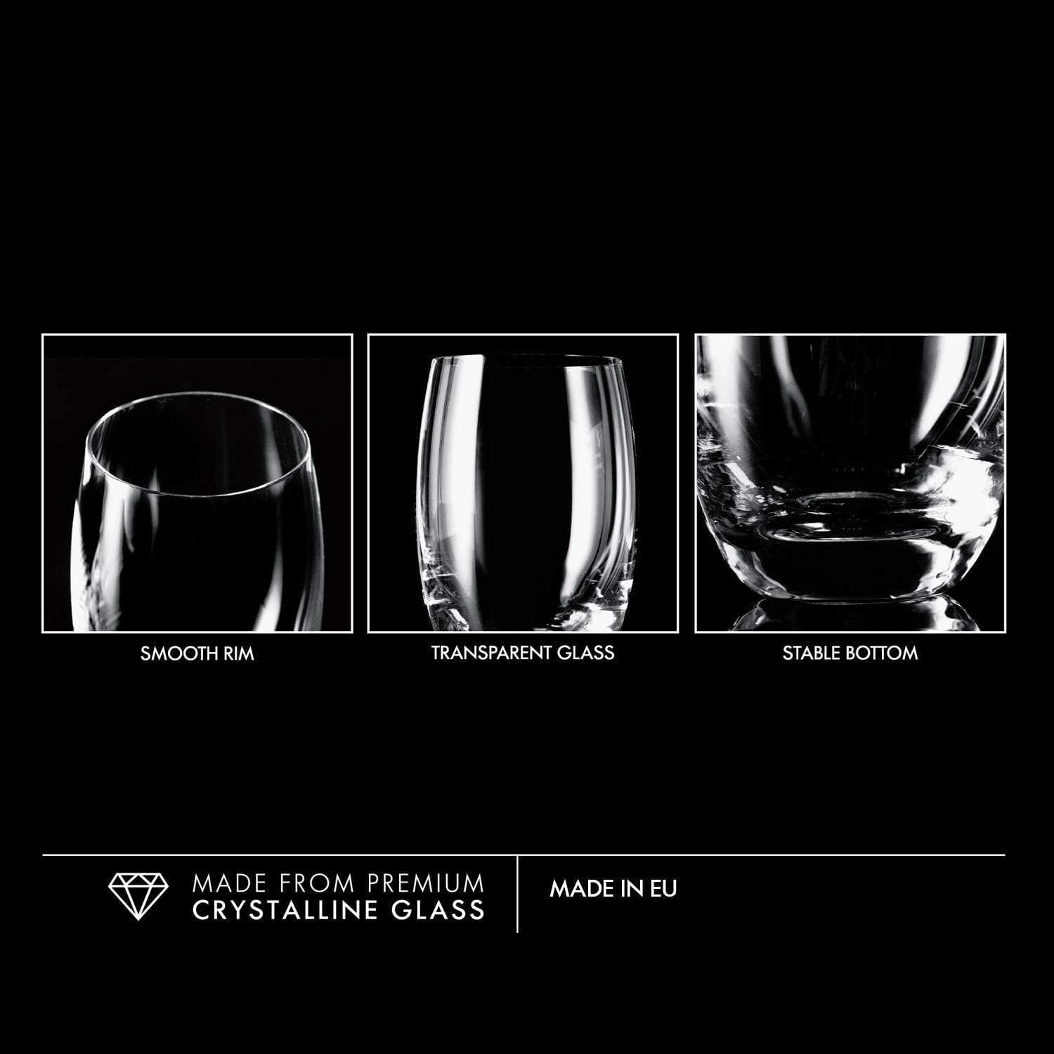 Verre à Eau Jus Highball | Lot de 12 | 360 ML | Collection Elite | Parfait la Maison, Les Restaurants, Les Fêtes | Lavable au Lave-vaisselle