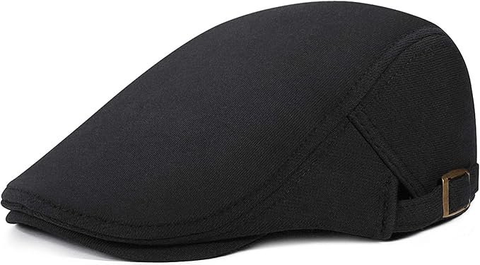 Casquette Beret Homme Reglable Plate Vintage Lvy Chapeau