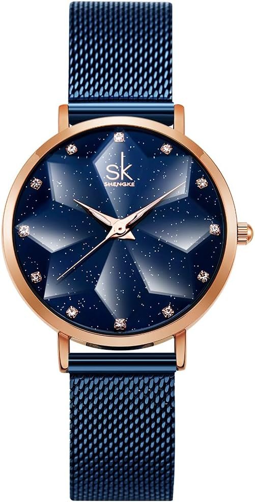 Ladies Montre-Bracelet Creative Femme Marque de Montres de Luxe Montre Robe en Maille Femme Montre