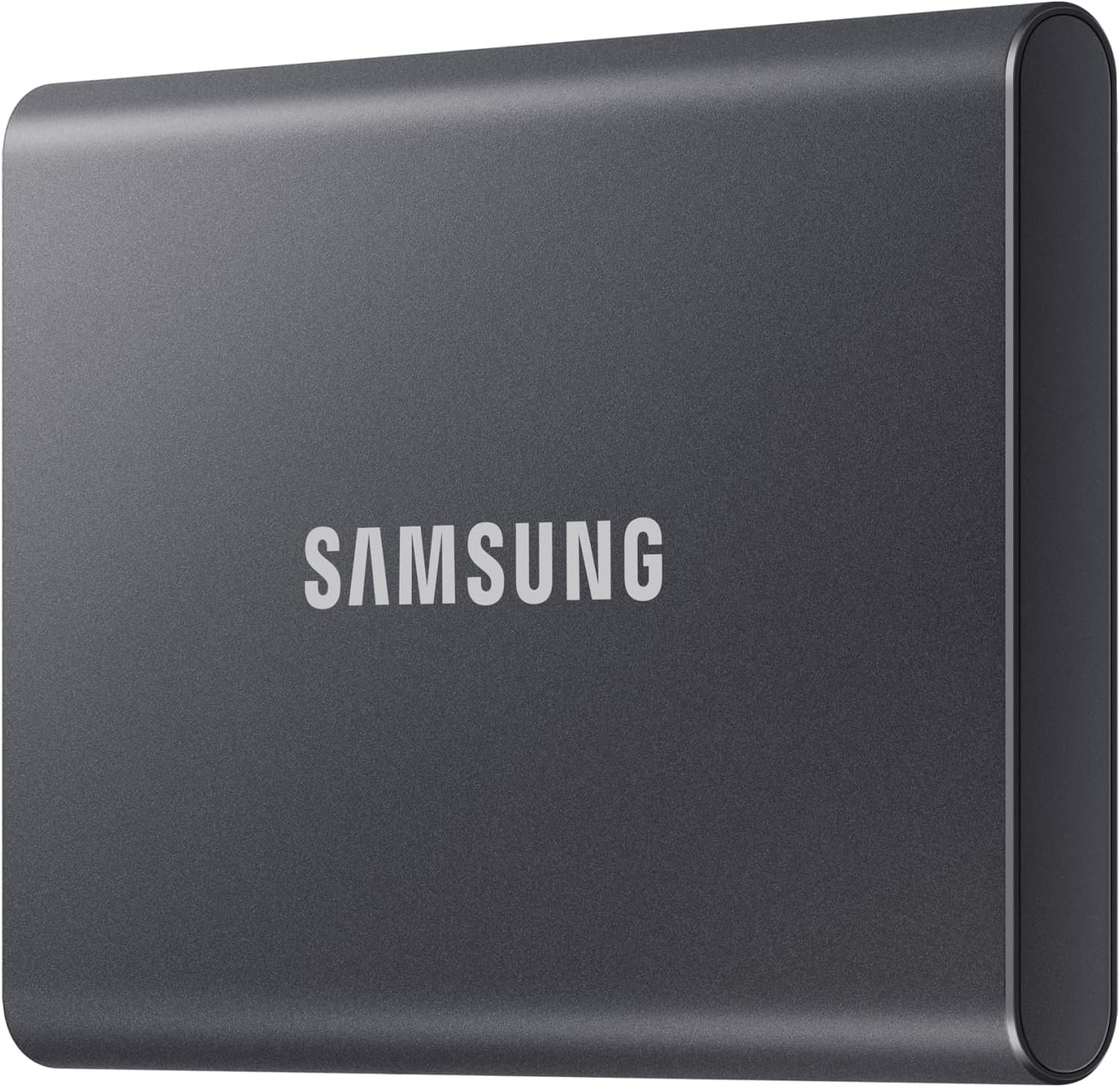 Samsung SSD Externe T7 1 To, Gris titane, MU-PC1T0T/WW, Vitesse de lecture/écriture jusqu'à 1050 Mo/s