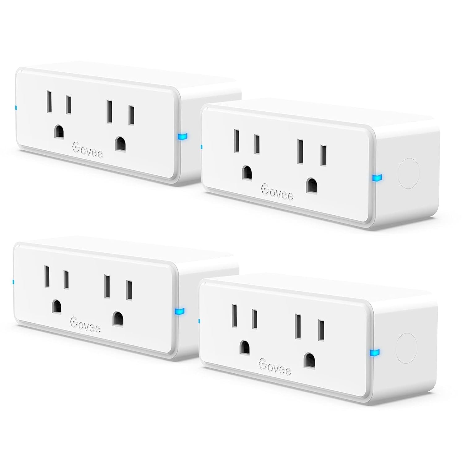 Smart Plug 4 Pack, 15A WiFi Bluetooth Outlet, Travailler avec Alexa et Google Assistant