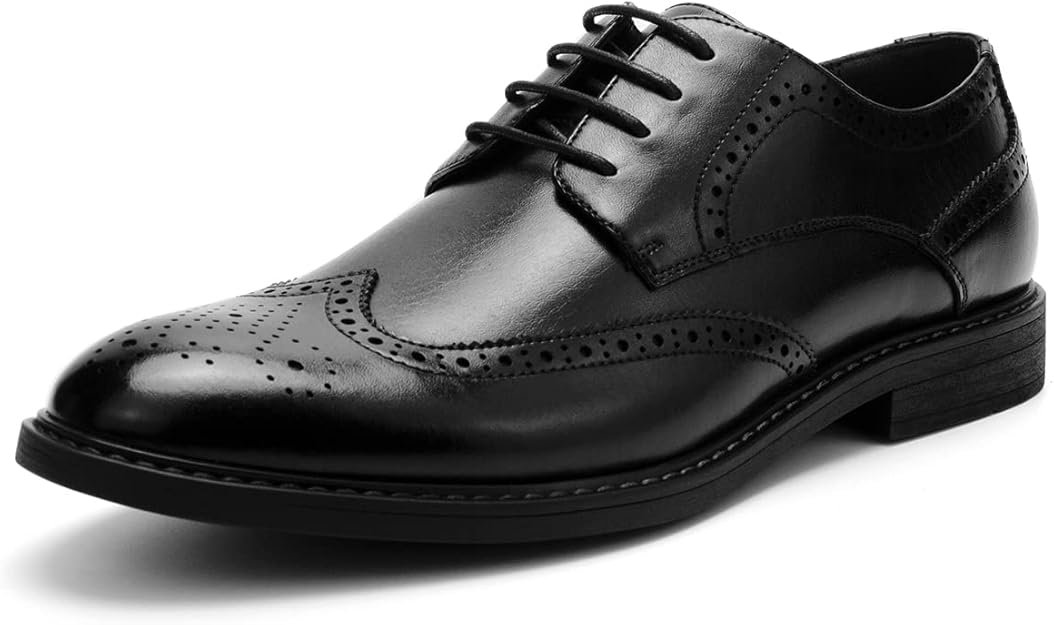 Chaussures Habillées Homme Wingtip à Lacets – Oxford Business Casual Confort
