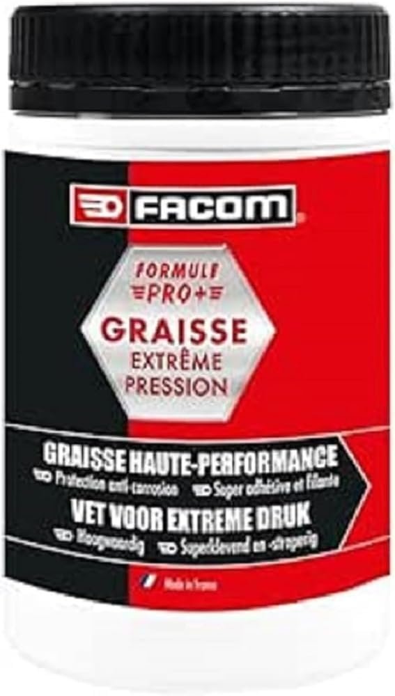 Facom Graisse Industrielle Extreme Pression, Calcium, Pro+ 900g Rouge