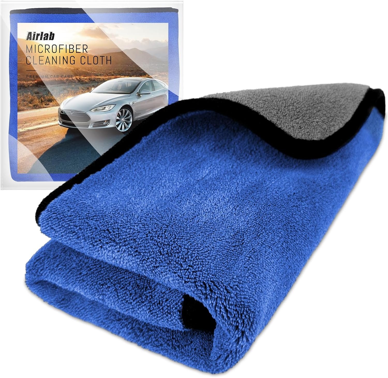Chiffon Microfibre Séchage Voiture 90x60CM, 500GSM Serviette Super Absorbant Anti Rayures Polissage Detail Auto Moto Vitre Salle de Bain, Lingette Entretien