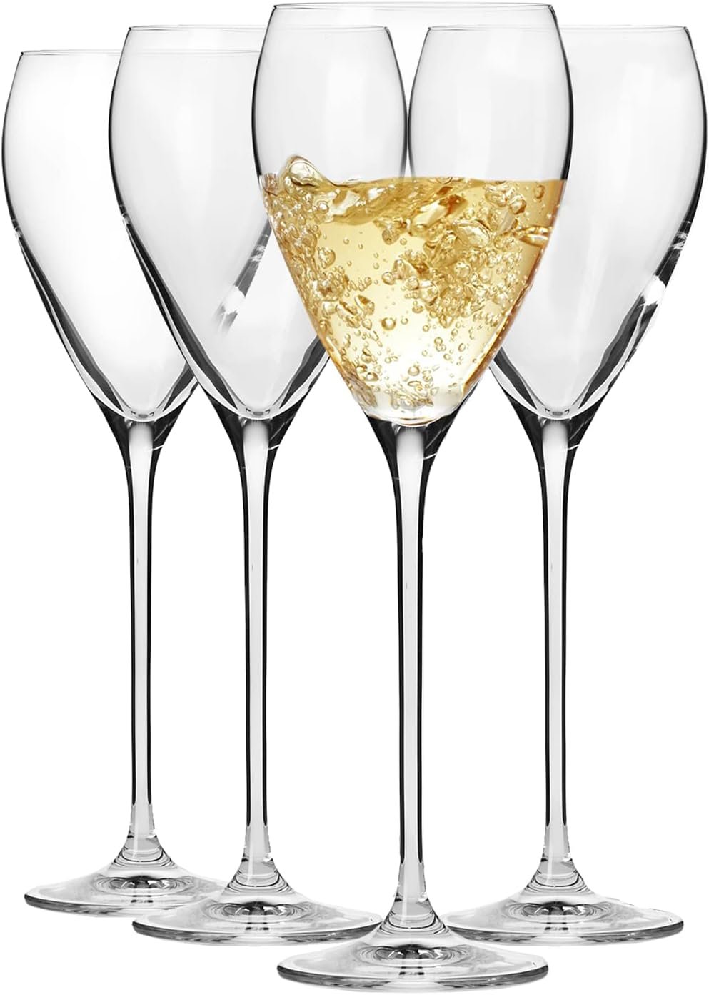 Perla Verres à Vin Blanc 4 x 280 ml | Verres à Vin 4 Pièces | Cadeau de Mariage | Lavable au Lave-vaisselle | Verre Cristallin | Verre sans Plomb | Résistants aux Rayures | Idée Cadeau
