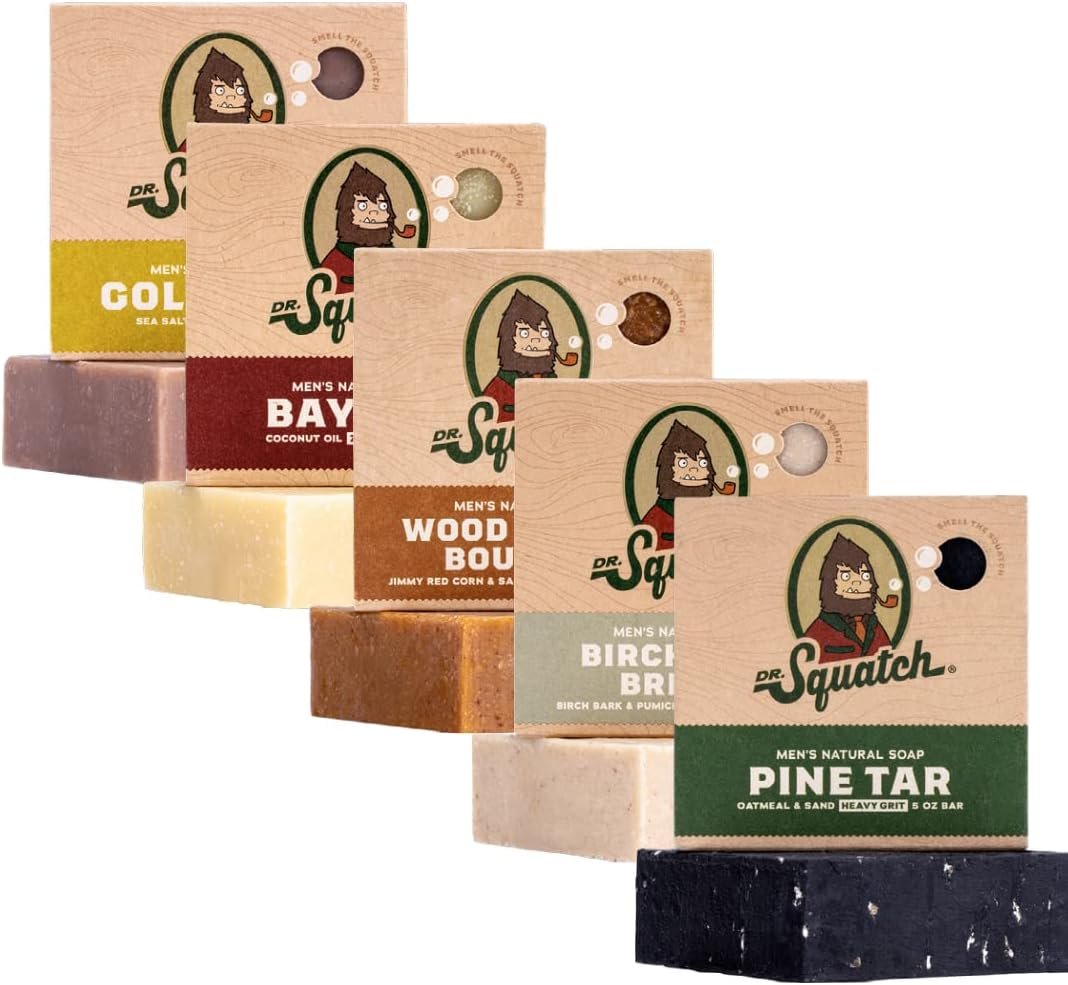 Savon naturel pour homme, lot de 5 barres