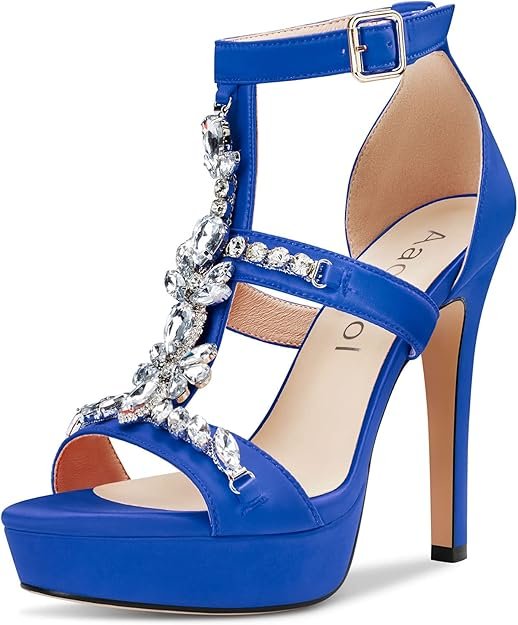 Femmes Plate-forme Aiguille Haut High Talon Heel Romaines Sandales