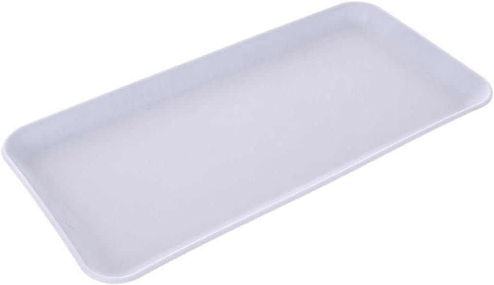 Plateau de cuisine plateau de service planche à servir rectangulaire blanc 29,5 x 15 cm