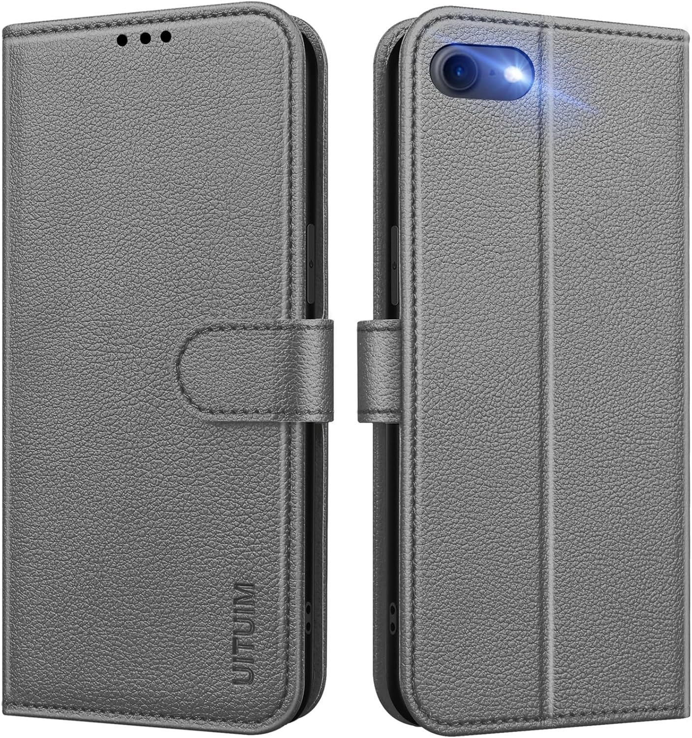 Coque pour iPhone SE 2022 / iPhone SE 2020 / iPhone 8/iPhone 7/iPhone 6S/iPhone 6 Coque Etui Portefeuille Cuir avec Rabat