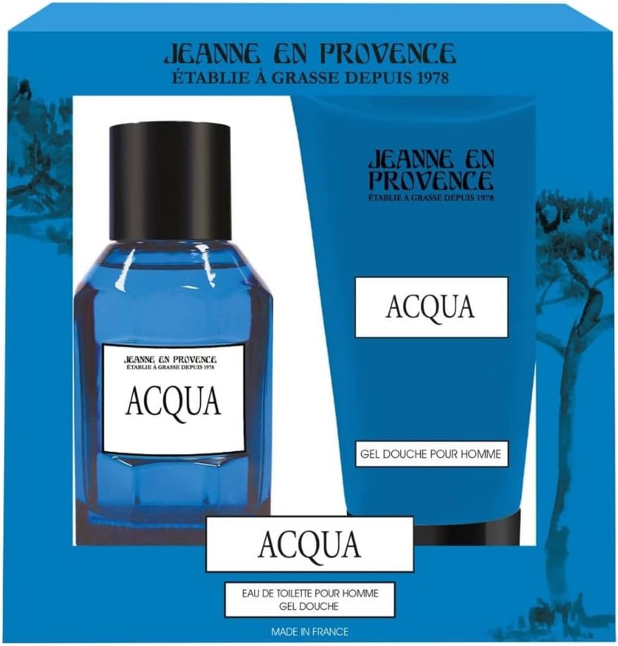 Coffret Cadeau pour Homme - Acqua - Eau de toilette 100 ml + Gel douche intégral 150 ml - Parfum Musc Santal