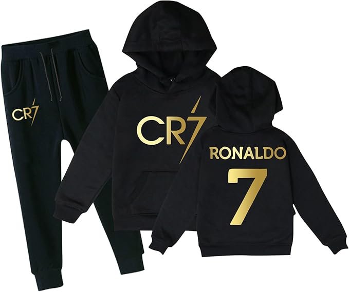 Générique Maillots de Football pour enfants, survêtement de Football pour enfants, ensemble à capuche et pantalon de survêtement, cadeau de Football pour garçons