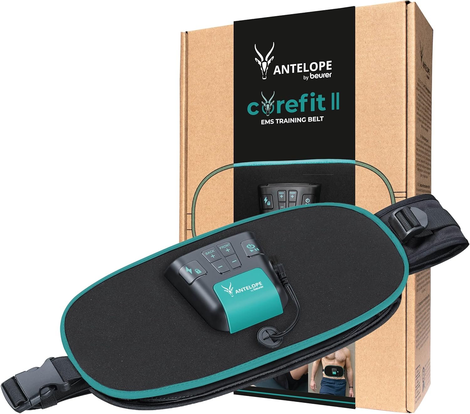 Ceinture d'entraînement, stimulation ciblée des muscles abdominaux et dorsaux